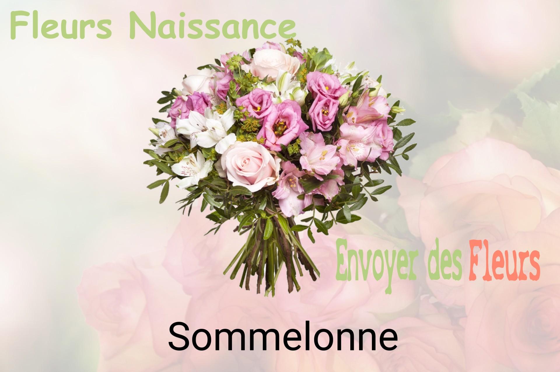 Bouquet de fleurs de naissance livré à Sommelonne